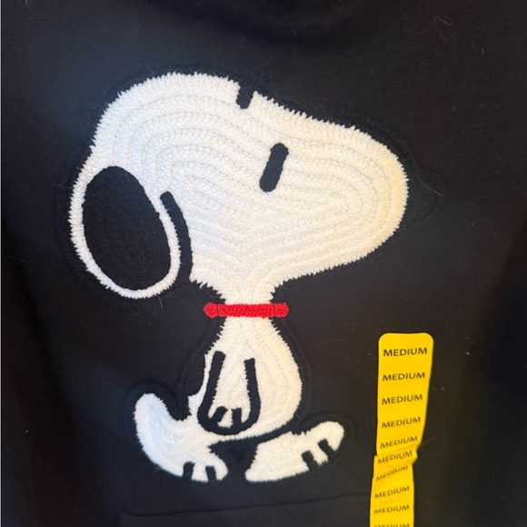 Peanuts Hoodie with Snoopy Embroidery NWT - Picture 5 of 8